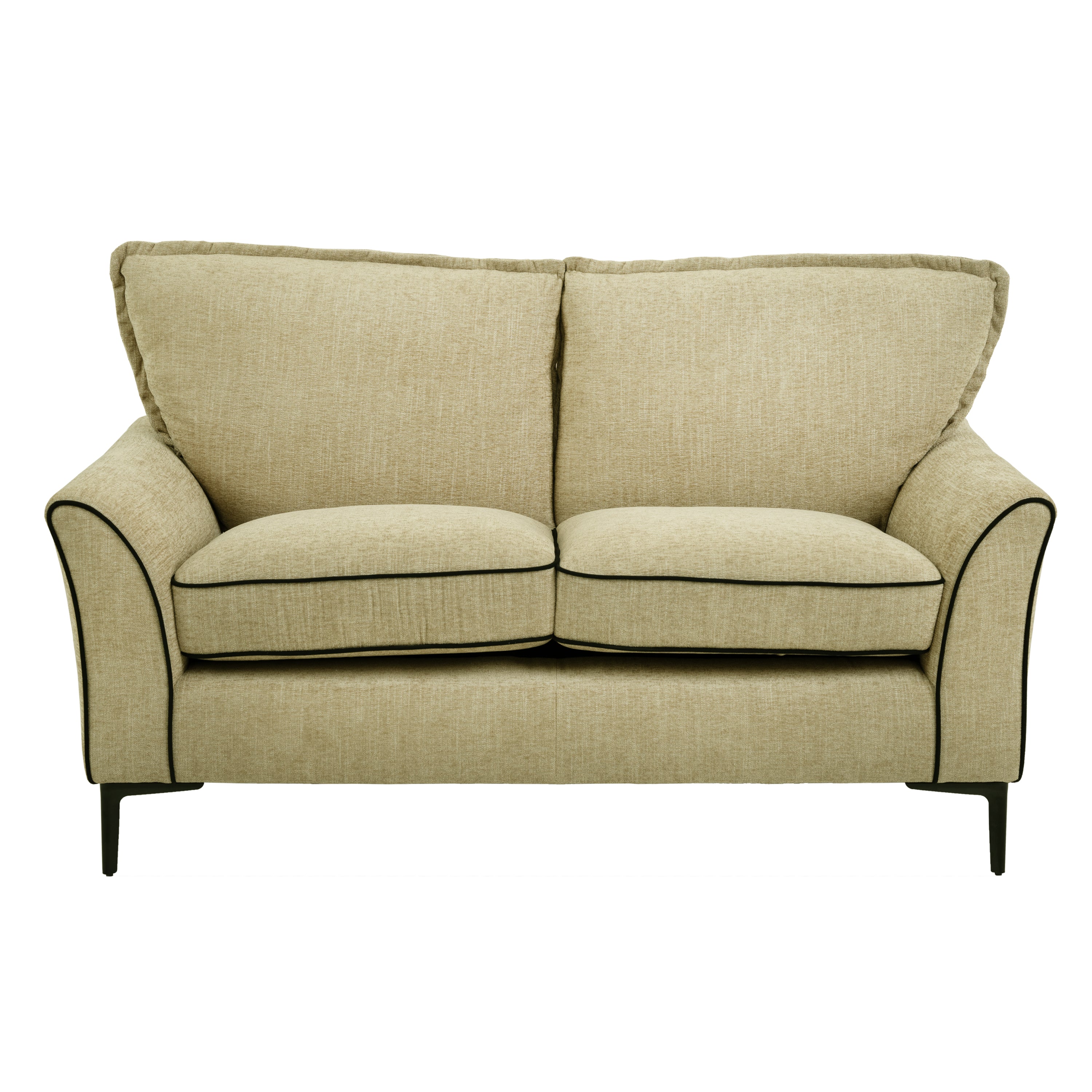 ELLE Home; Amelie 2 Seater Sofa, Lemon Ultra-Soft Weave