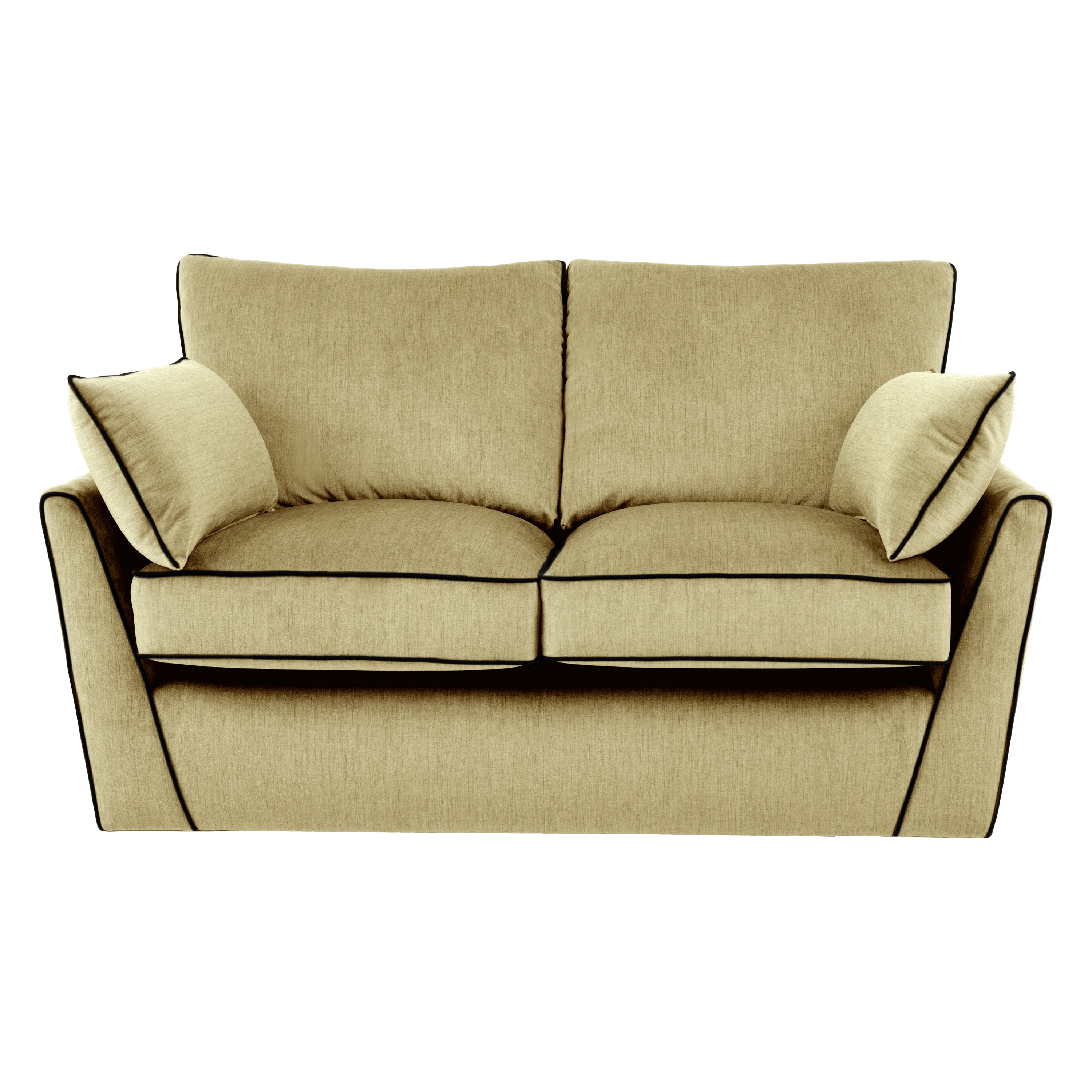 ELLE Home; Chloe 2 Seater Sofa, Lemon Ultra-Soft Weave
