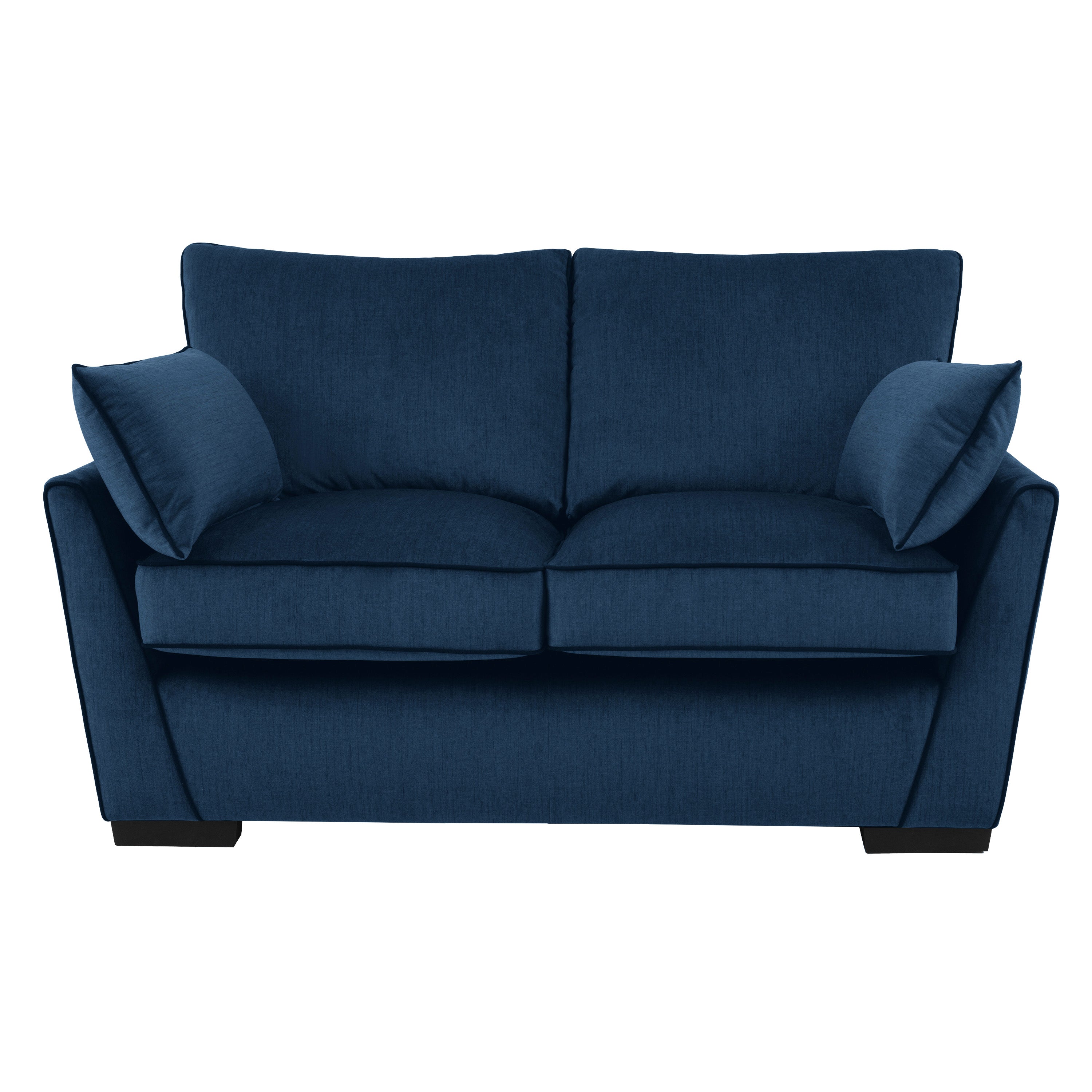 ELLE Home; Chloe 2 Seater Sofa, Navy Velvet