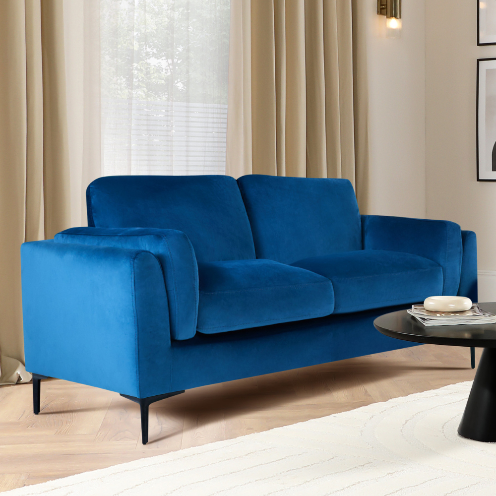Lucia 2 Seater Sofa, Blue House Velvet