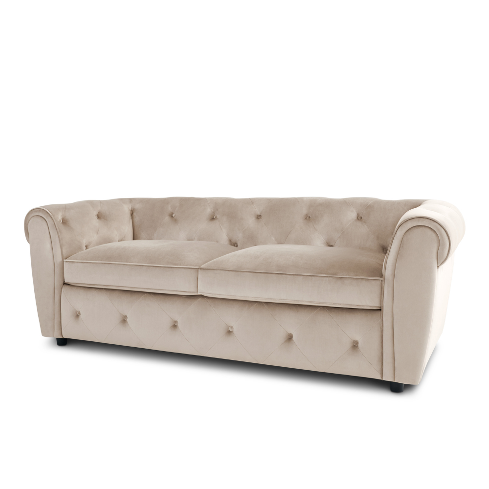 Audley 3+2 Sofa Seater Set Sofa in Colour Champagne Velvet