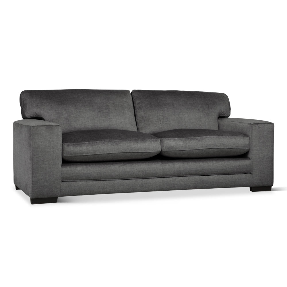 Manhattan 3+2 Seater Sofa Set, Grey Aura Velvet