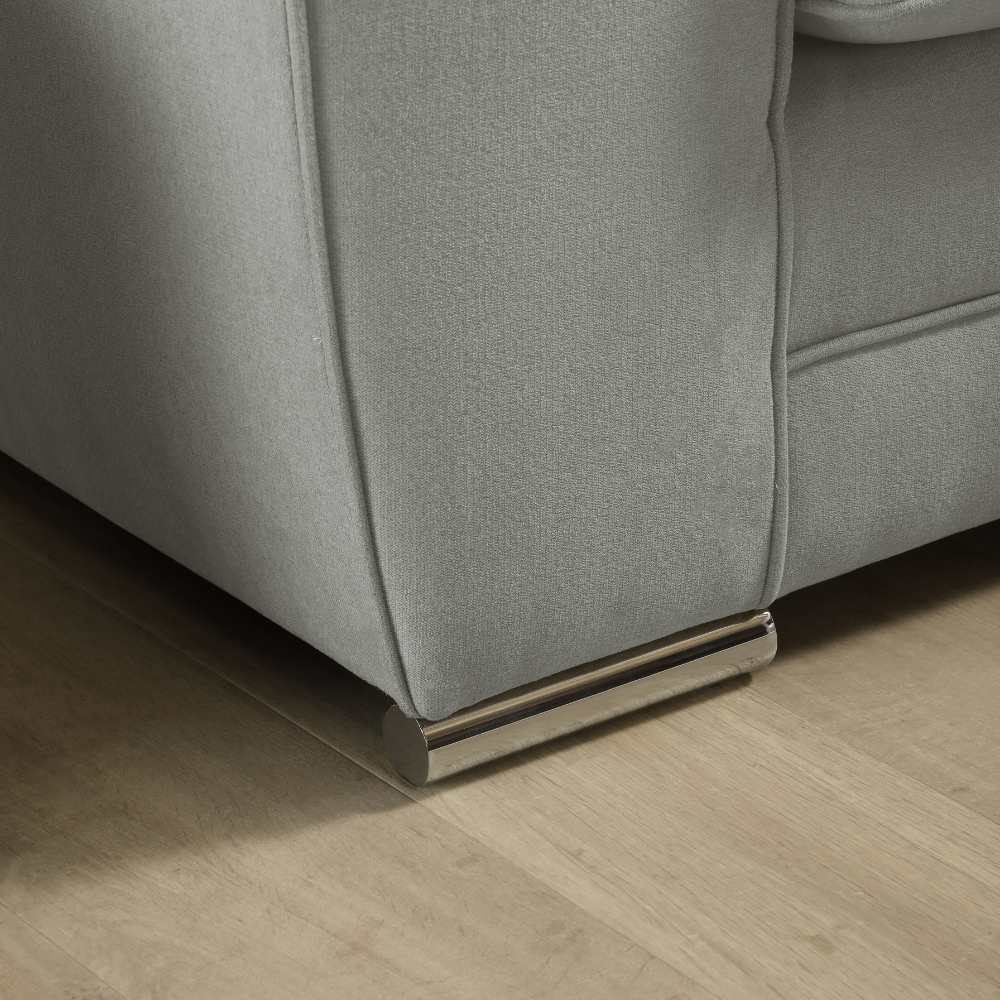 Burford 3 Sofa Seater in Colour Grey House Plush Fabric