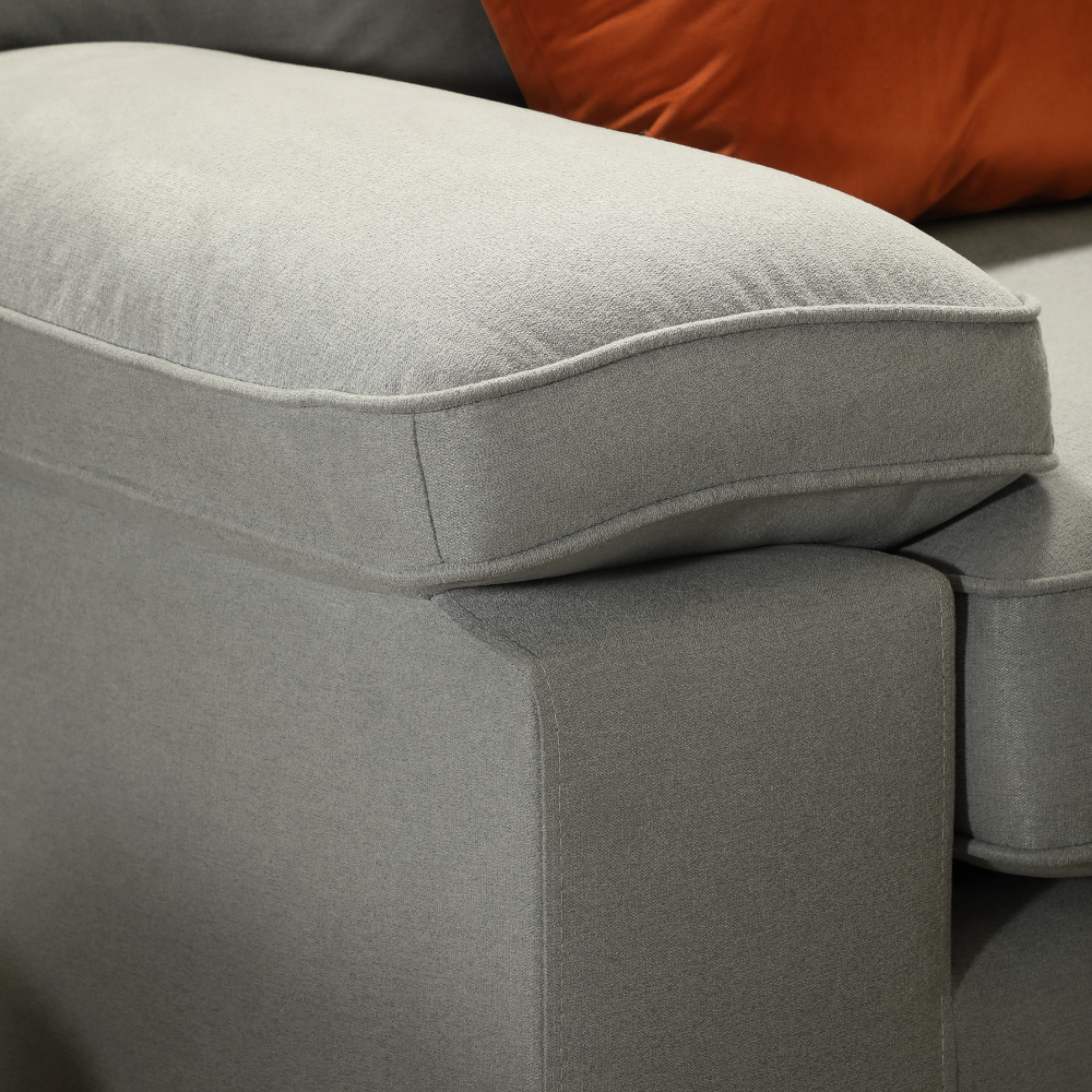 Chatham 3+2 Sofa Seater Sofa Set in Colour Grey House Plush Fabric