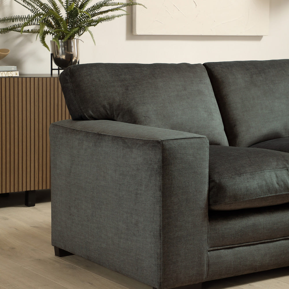 Manhattan 3+2 Seater Sofa Set, Moss Green Aura Velvet