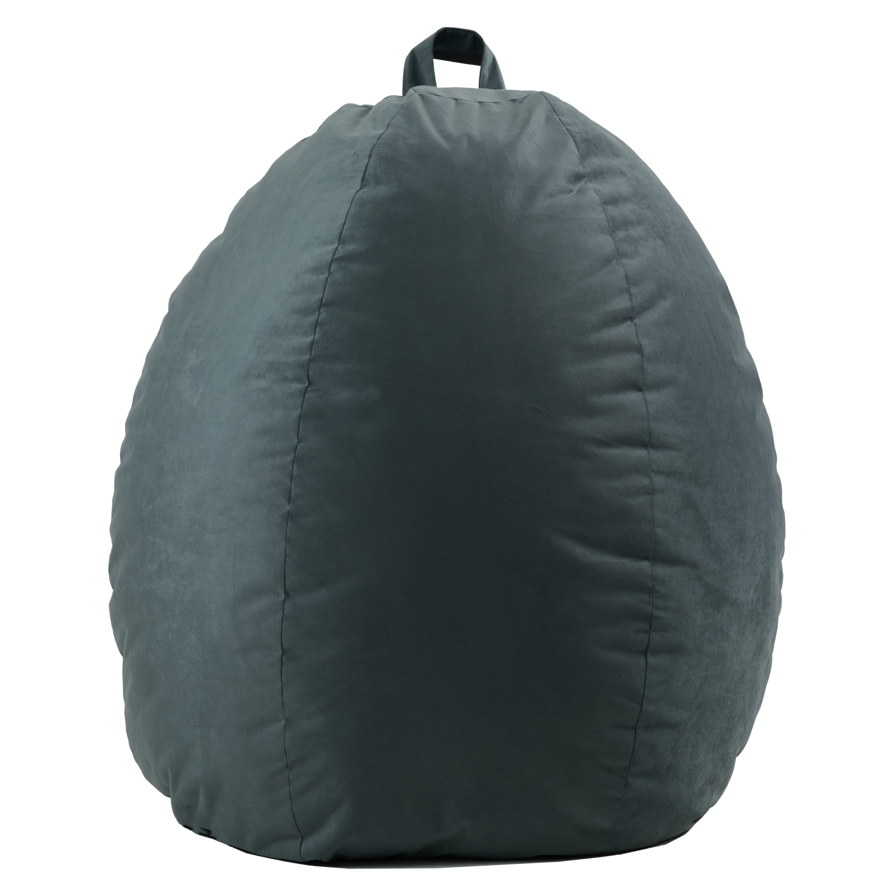 Mira Fibre-filled Bean Bag, Teal Velvet