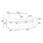 Burford 3+2 Seater Sofa Set Measurement Photo