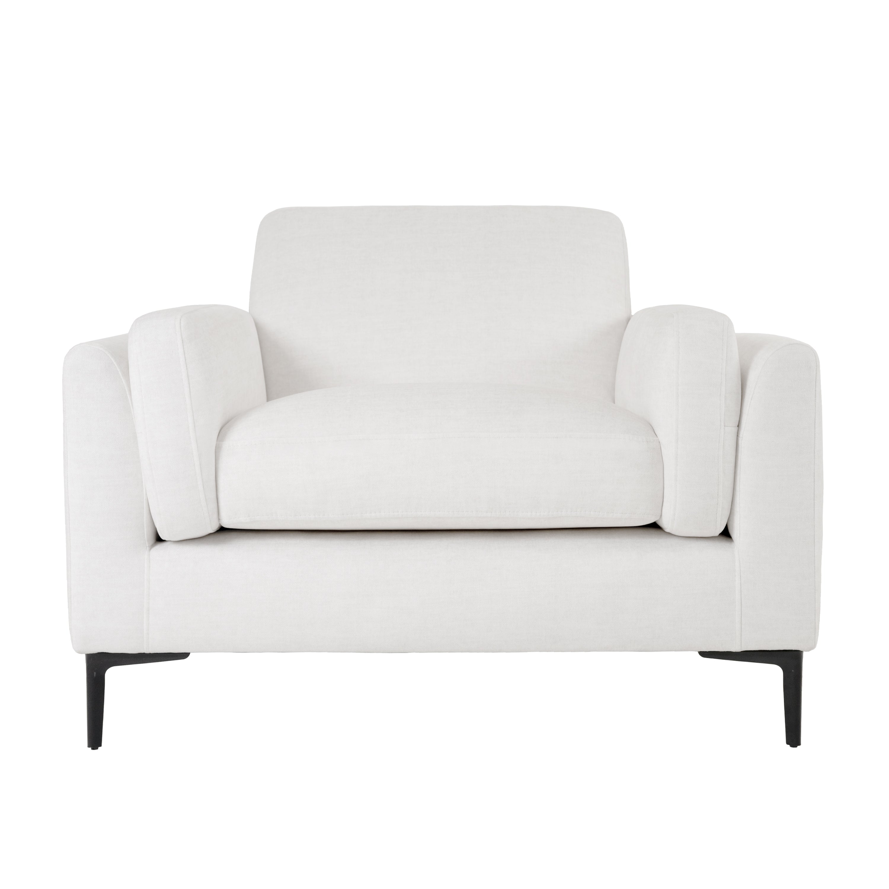 Lucia Armchair, Ivory Aura Velvet