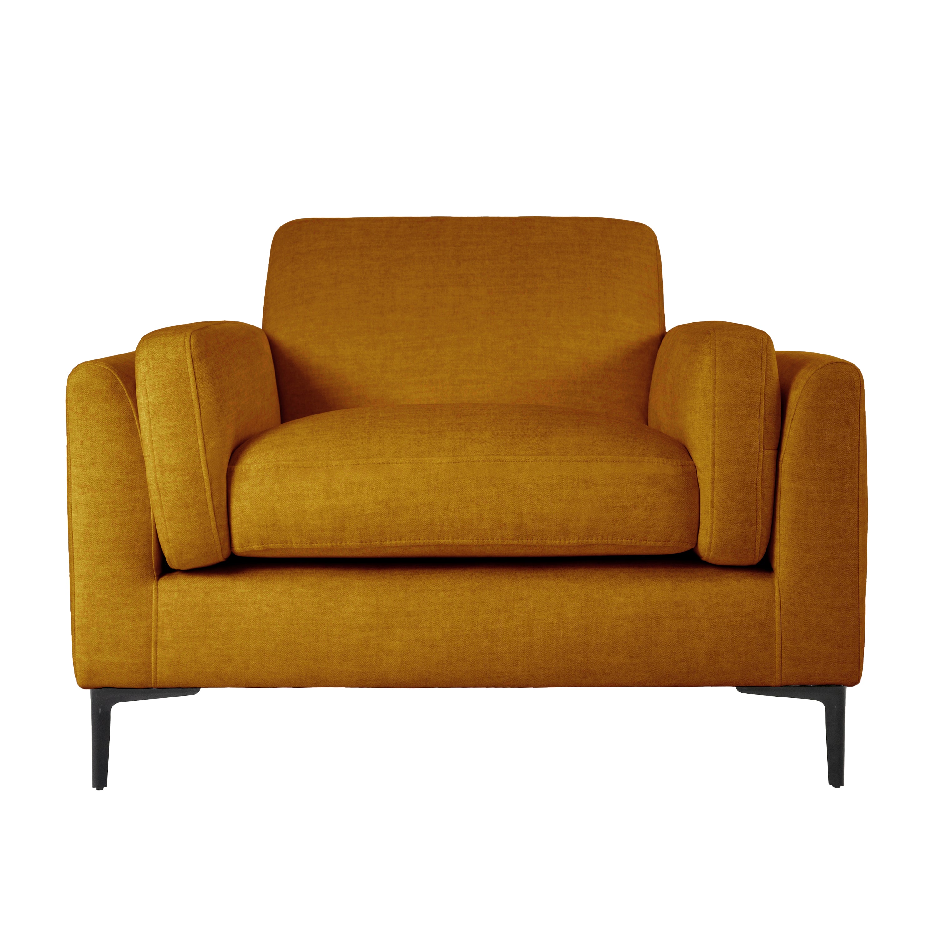 Lucia Armchair, Mustard Aura Velvet