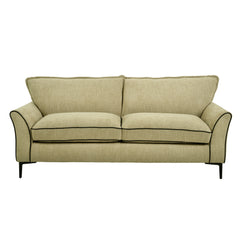 ELLE Home; Amelie 3 Seater Sofa, Lemon Ultra-Soft Weave