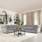 Audley 3+2 Sofa Seater Set Sofa in Colour Grey Velvet