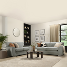 Burford 3+2 Sofa Seater Sofa Set in Colour Grey House Plush Fabric