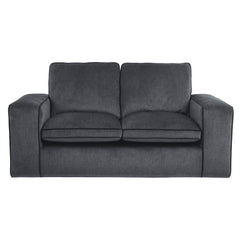 ELLE Home; Camille 2 Seater Sofa, Grey Velvet