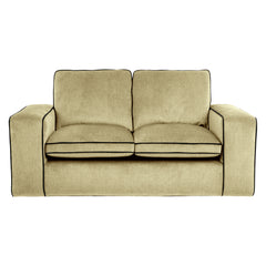 ELLE Home; Camille 2 Seater Sofa, Lemon Ultra-Soft Weave
