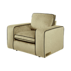 ELLE Home; Camille Armchair, Lemon Ultra-Soft Weave