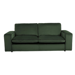 ELLE Home; Camille 3 Seater Sofa, Moss Green Velvet