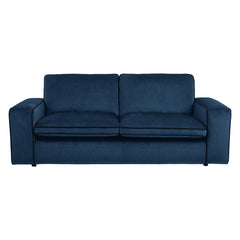 ELLE Home; Camille 3 Seater Sofa, Navy Velvet