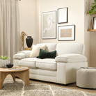 Chatham 2 Sofa Seater in Colour Cream House Plush Fabric