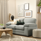 Chatham 2 Sofa Seater in Colour Grey House Plush Fabric