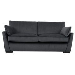 ELLE Home; Chloe 3 Seater Sofa, Grey Velvet
