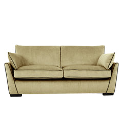 ELLE Home; Chloe 3 Seater Sofa, Lemon Ultra-Soft Weave