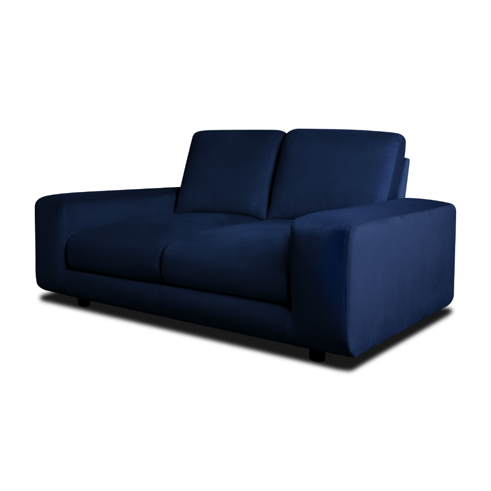 Elise 2 Seater Sofa, Navy Blue House Velvet