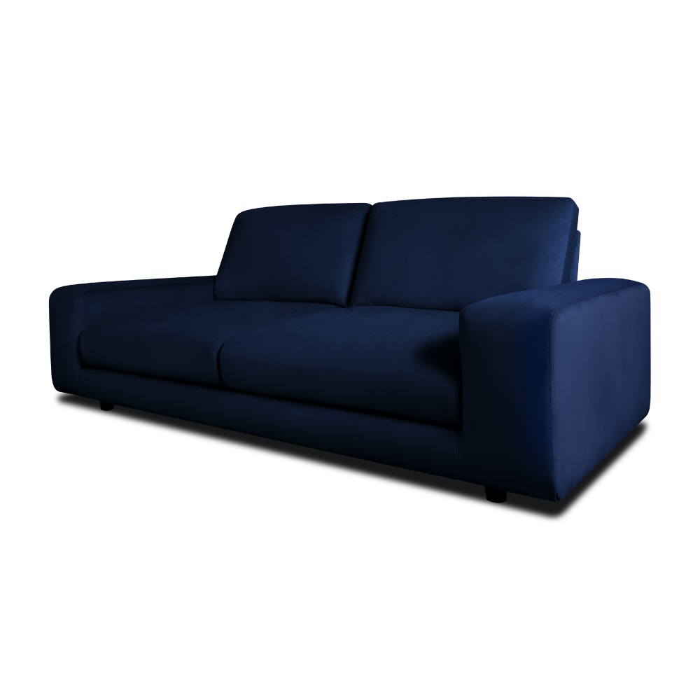 Elise 3 Seater Sofa, Navy Blue House Velvet