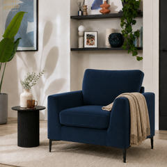 Lexi Armchair, Blue Classic Velvet