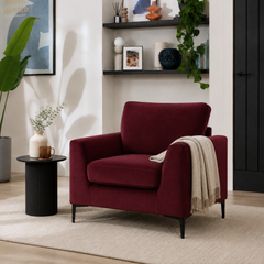 Lexi Armchair, Burgundy Classic Velvet