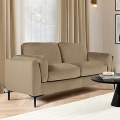 Lucia 2 Seater Sofa, Taupe House Velvet