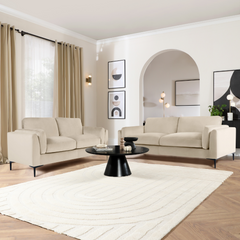 Lucia 3+2 Seater Sofa Set, Champagne House Velvet