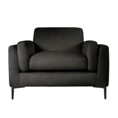 Lucia Armchair, Charcoal Grey House Velvet
