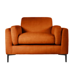 Lucia Armchair, Burnt Orange House Velvet