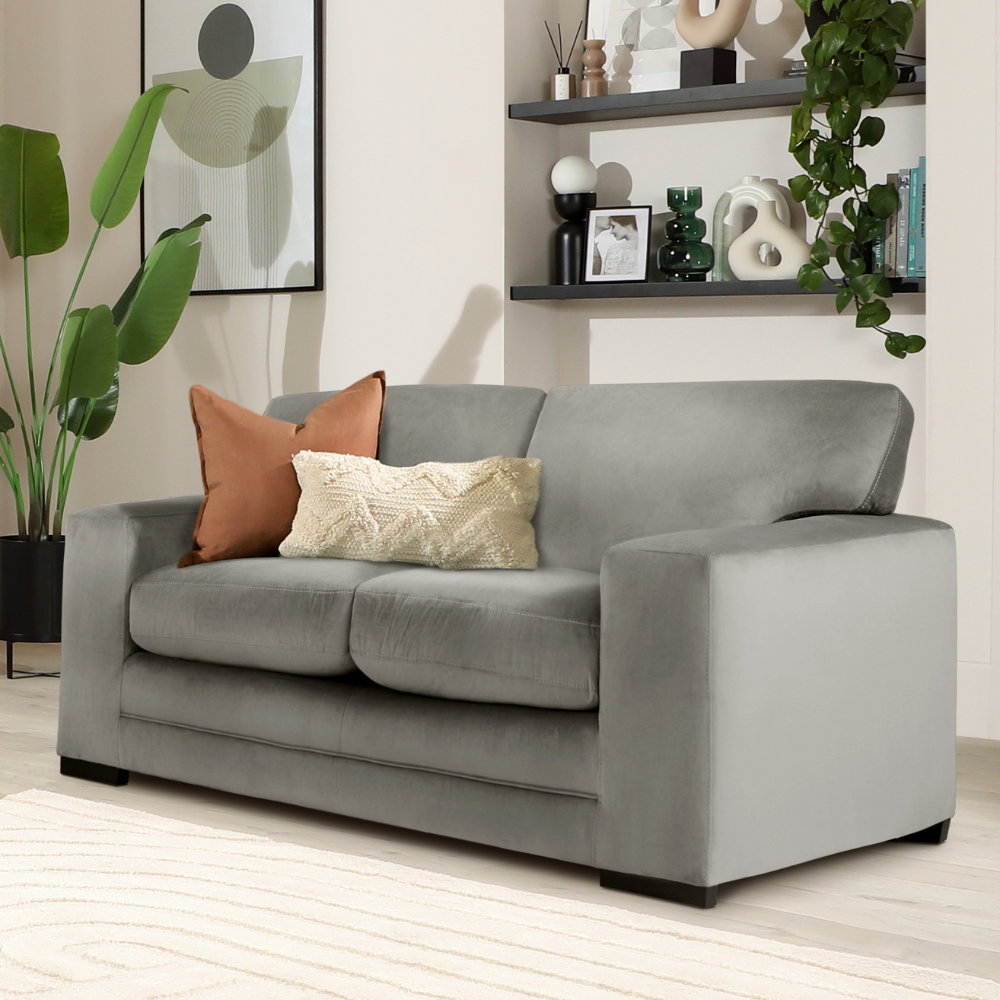 Manhattan 2 Seater Sofa, Grey House Velvet