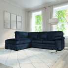 Chatham L-Shape (Left) Corner Sofa, Blue Aura Velvet