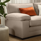 Chatham 3 Sofa Seater in Colour Beige House Plush Fabric