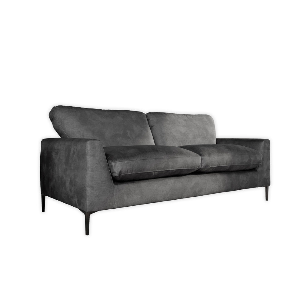 Lexi 3+2 Seater Sofa Set, Grey Aura Velvet