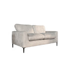 Lexi 2 Seater Sofa, Ivory Aura Velvet