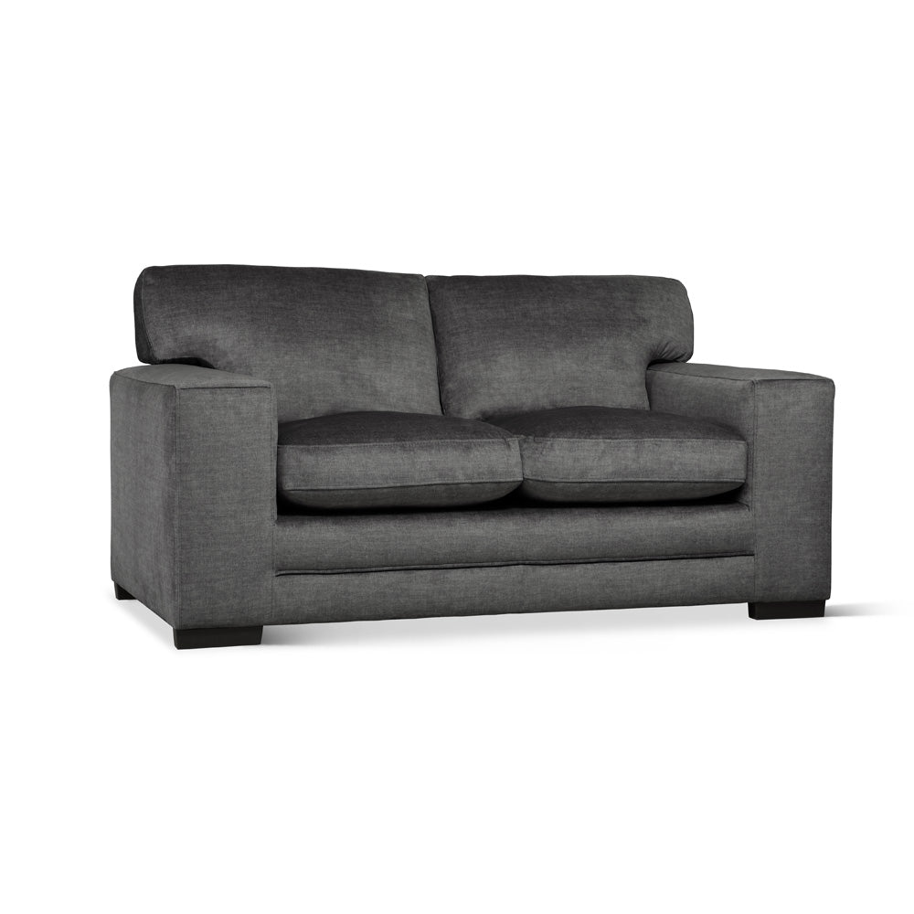 Manhattan 3+2 Seater Sofa Set, Grey Aura Velvet