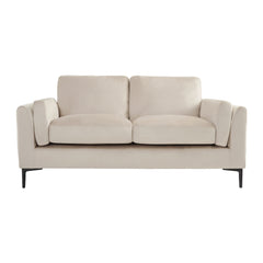 Alia Bastamam; Alta 2 Seater Sofa, Taupe Pleated Premium Velvet