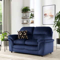 Anderson 2 Seater Sofa, Dark Blue Velvet
