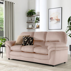 Anderson 3 Seater Sofa, Dusky Pink Velvet