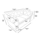 Audley 2 Sofa Seater Measurement Photo