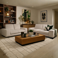 Elise 3+2 Seater Sofa Set, Champagne House Velvet